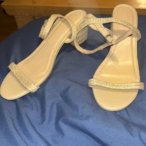 Super cute burlap heels